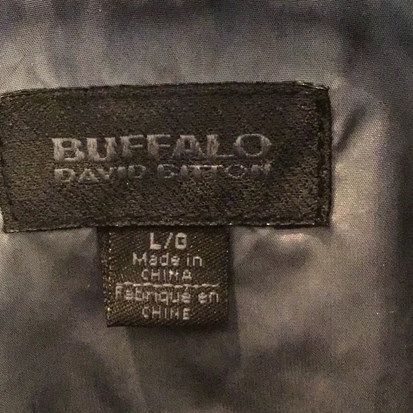 Buffalo David Bitton moto jacket lightweight, size L. Denim sleeve, nylon body. - Picture 3 of 6